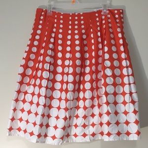 ‼️2 for $10‼️Orange and white knee length skirt